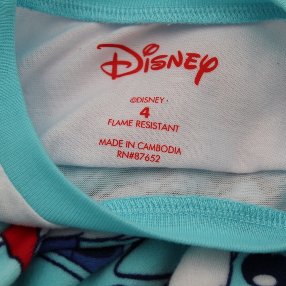 Disney Stitch Kids Christmas Pajama Set Size 4 - Picture 3 of 4